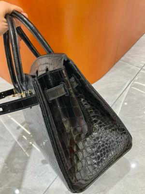 wholesale quality hermes birkin 30 shinny niloticus crocodile 89 noir ghd